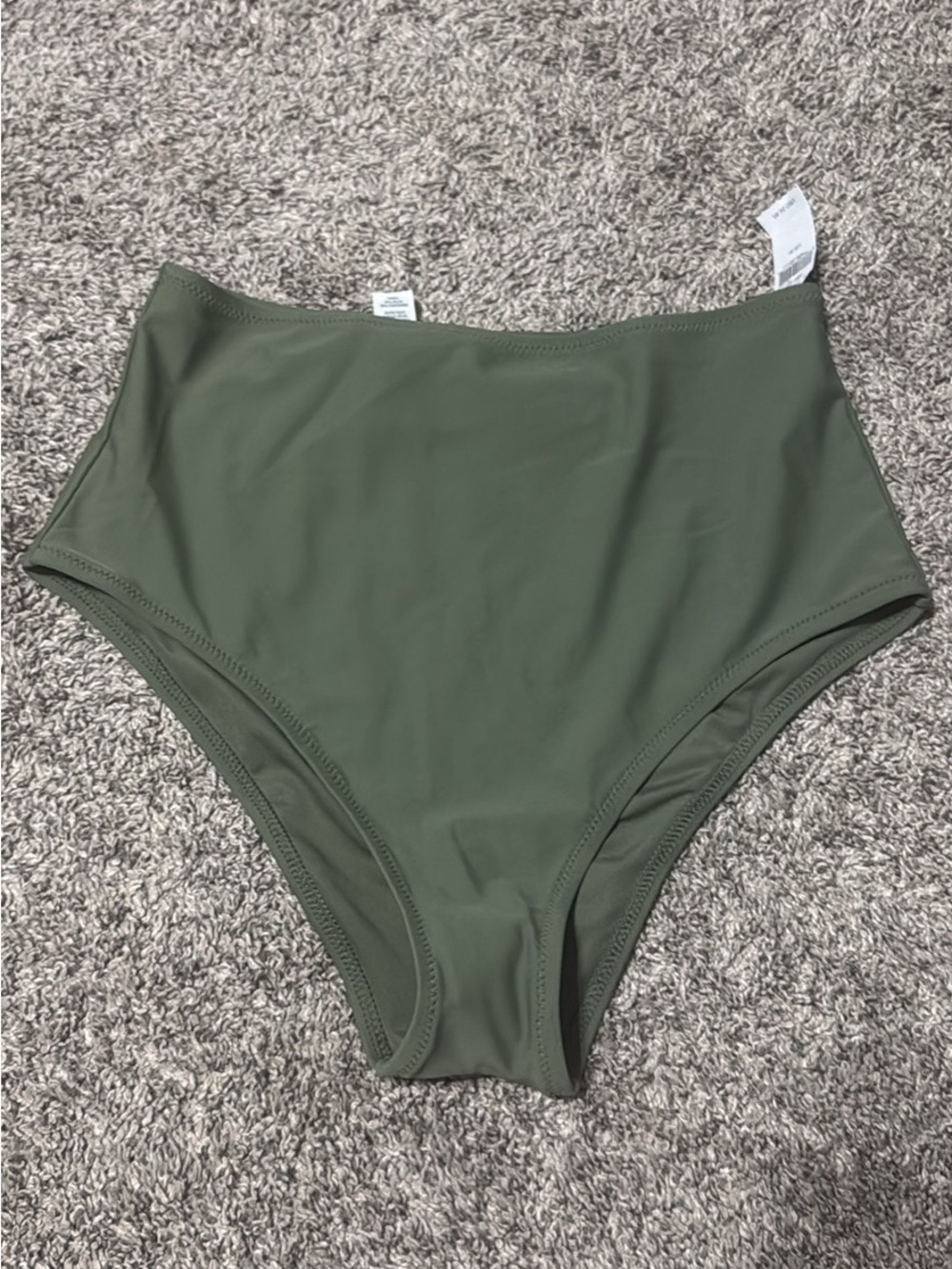 aerie Olive High-Waist Bikini Bottoms